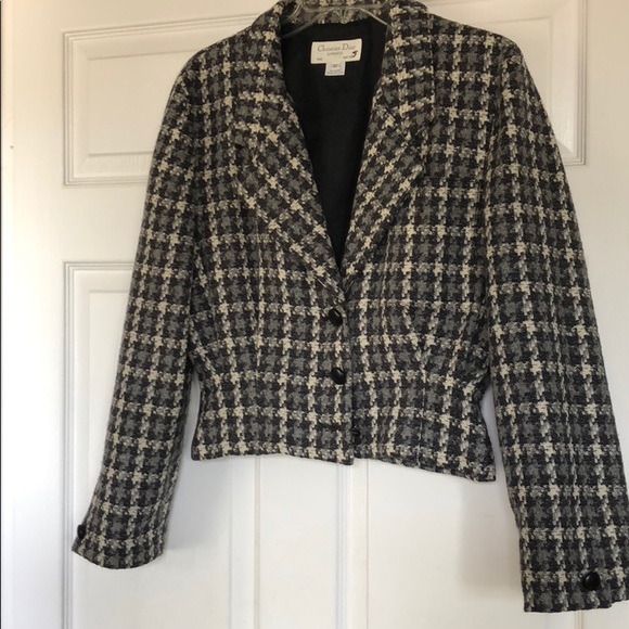 Vintage Christian Dior wool short jacket